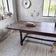 Solid oak table 1900 drapery style XL 280cm with extensions