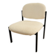 Boucle and metal designer armchair