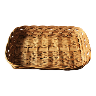 Vintage wicker twisted basket