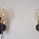 Set of Two Midcentury Wall Lamps, Denmark, 1970s