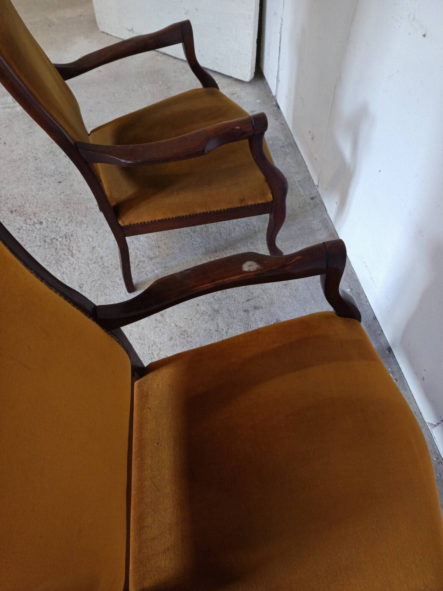 pair of Voltaire armchairs