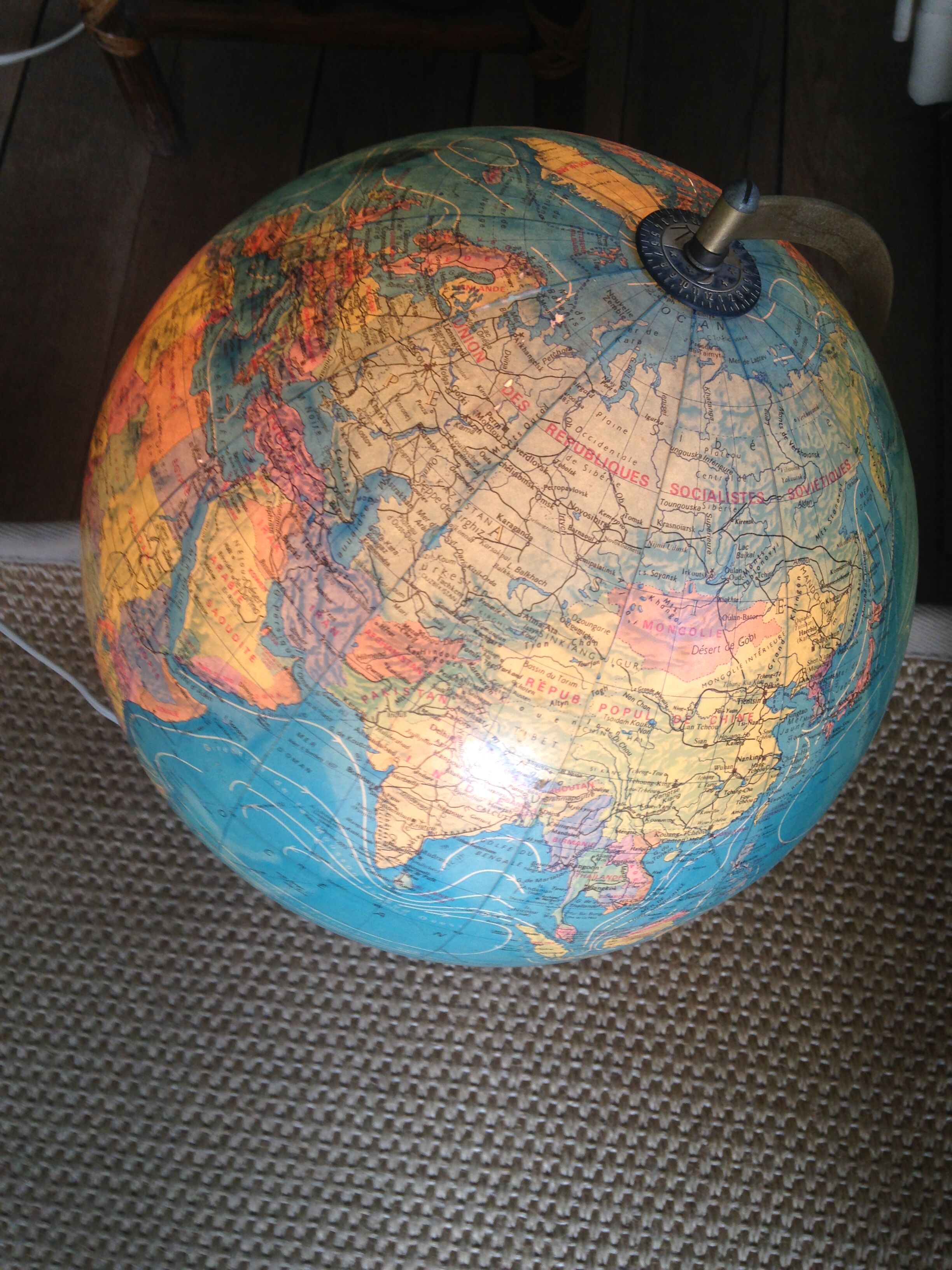 Map world vintage