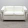 Canapé 2 places LC2 de marque Cassina en cuir Blanc