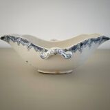 K&G Lunéville blue and white ironstone sauceboat