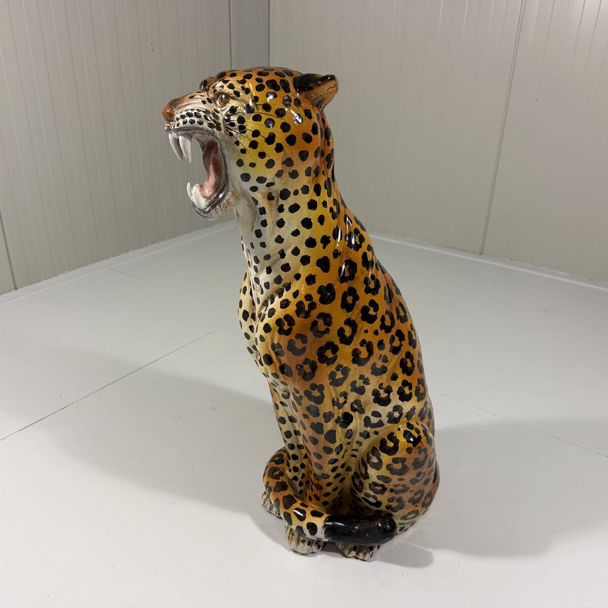 Large Italian ceramic leopard 1970’s