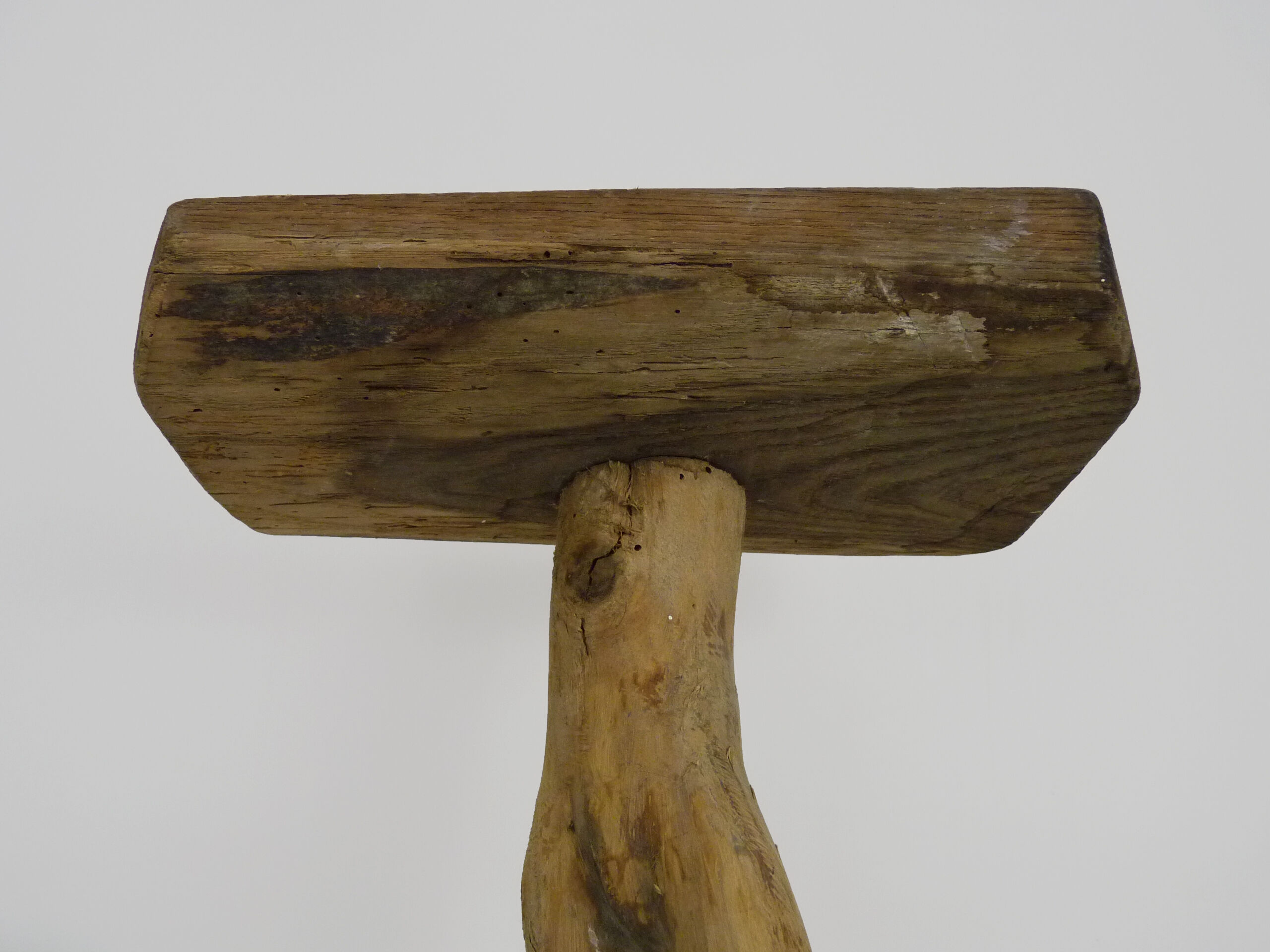 Tripod trading stool, peasant art Ariège, France (nineteenth century)