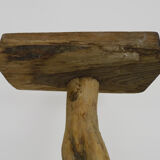 Tripod trading stool, peasant art Ariège, France (nineteenth century)