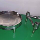 Set - candleholders and shell designed by Fritz Nagel and Caesar Stoffi.