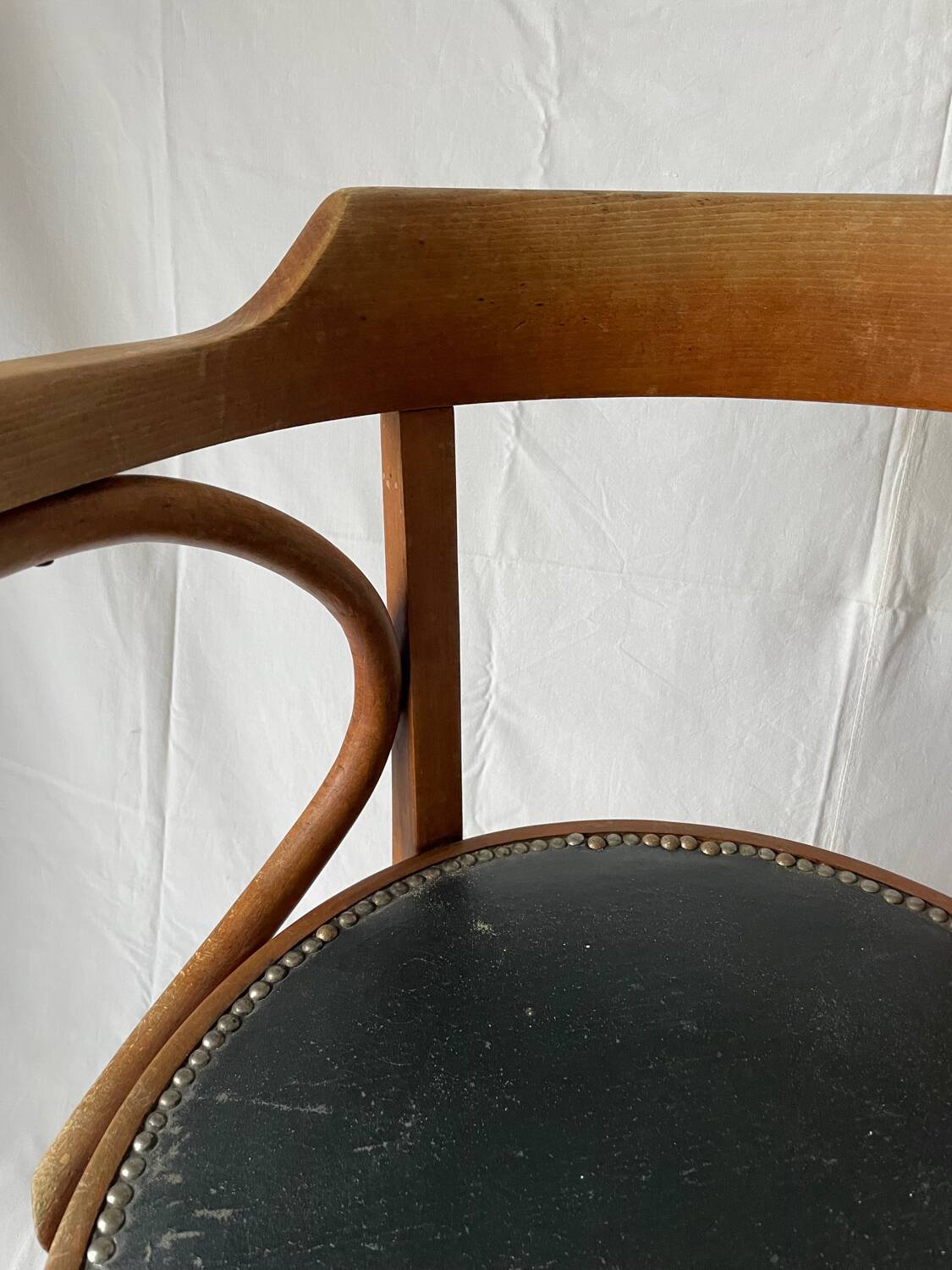 Fauteui ancien baumann bois courbé