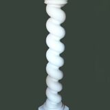 White plaster column, twisted.