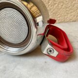 Italian coffee maker 3 cups lagostina vintage 60s design streamline stainless steel 18/10