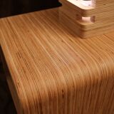 Bedside table with lamp