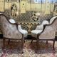 Paire de fauteuils bergères rocailles Louis XV