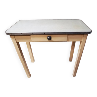 Vintage mado type kitchen table in wood and formica