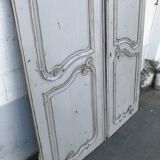 Former double 18th century oak closet door