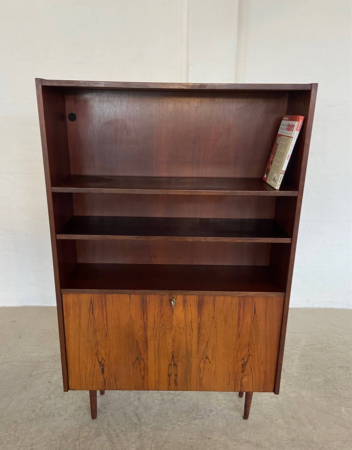 Danish retro vintage library in rosewood 1965