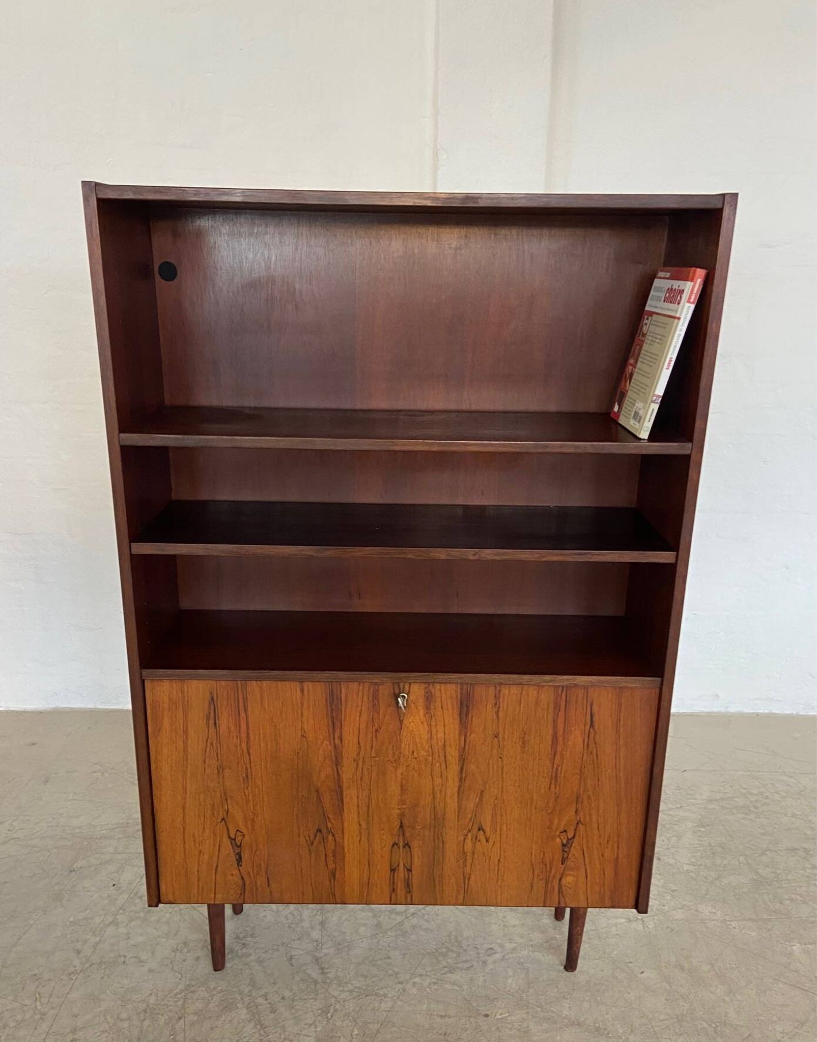 Danish retro vintage library in rosewood 1965
