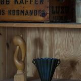 Just Andersen Art Deco Vase in Patinated Disco Metal, Denmark, 1930s, Model D20