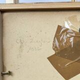 Oil on panel by charles de ziegler mountain chalet (1890-1962)