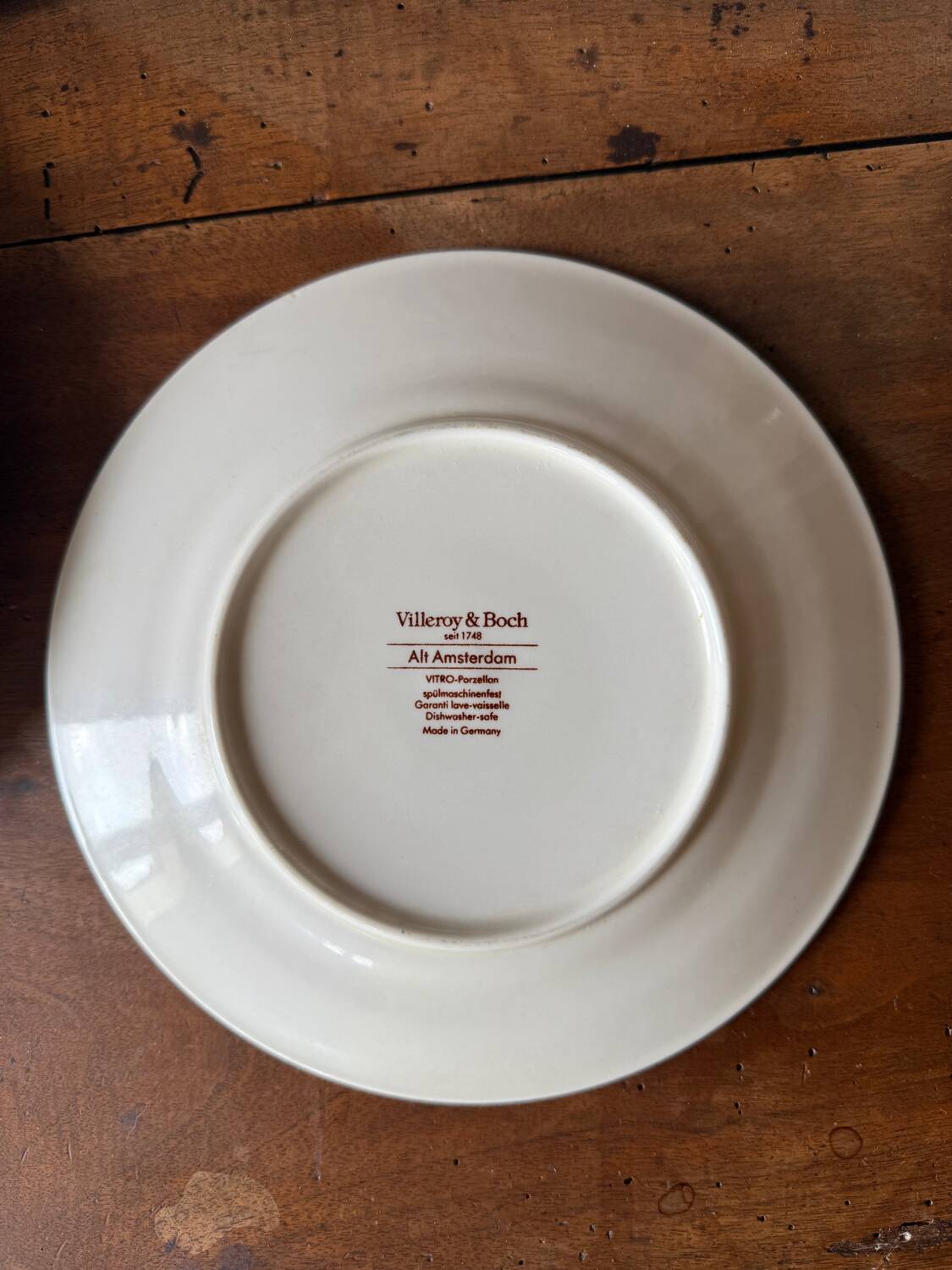 3 Villeroy & Boch plates - Alt Amsterdam