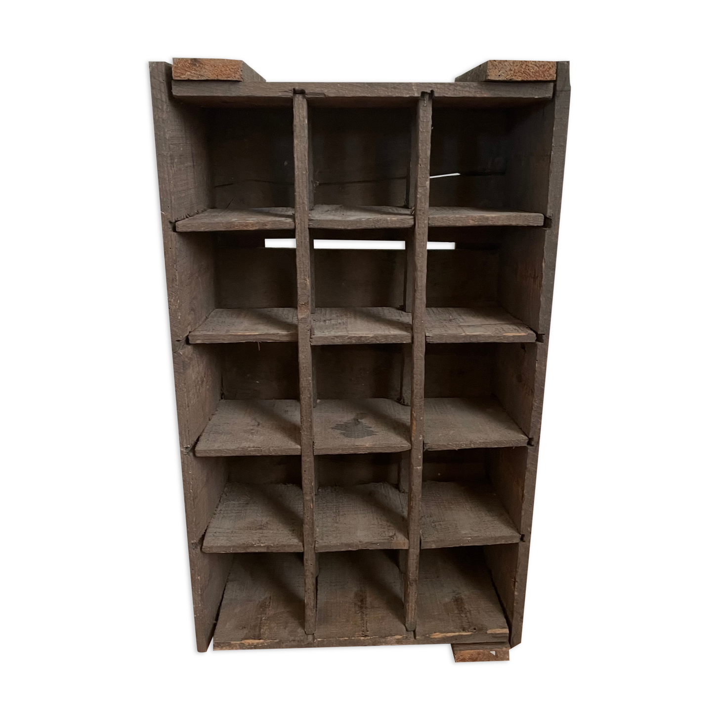 Old wooden bottle locker