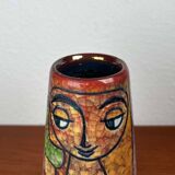 Danish studio pottery vase from the mid-century by Marianne Starck for Michael Andersen, 1960s.