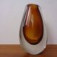 Finnish glass vase by Armando Jacobino for Oy Kumela, 1950s