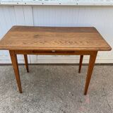 Desk with 1 drawer, oak top, 105x56cm