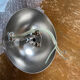 Lustre suspension en verre fleur vintage