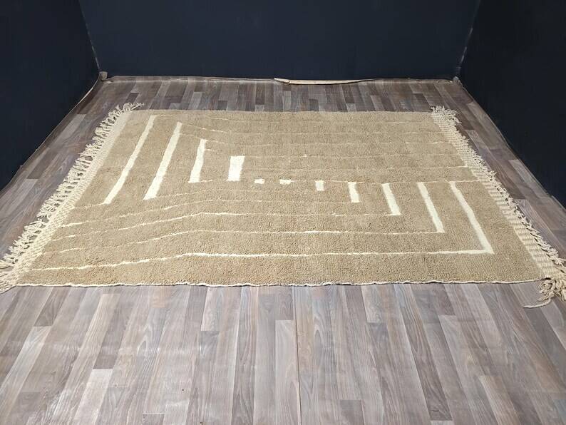 Natural handmade Berber rug, size 150 x 250 cm