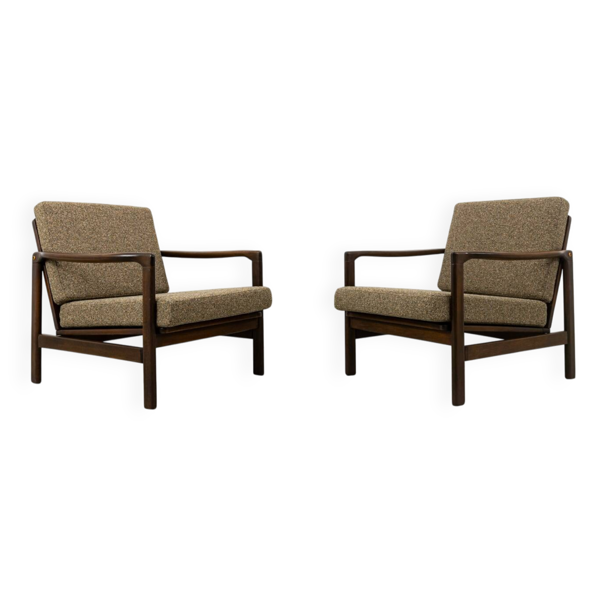 Vintage armchairs B-7522 designed by Zenon Bączyk, Poland, 1960s, set of 2