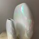 Duo of vintage round vases in iridescent ceramic