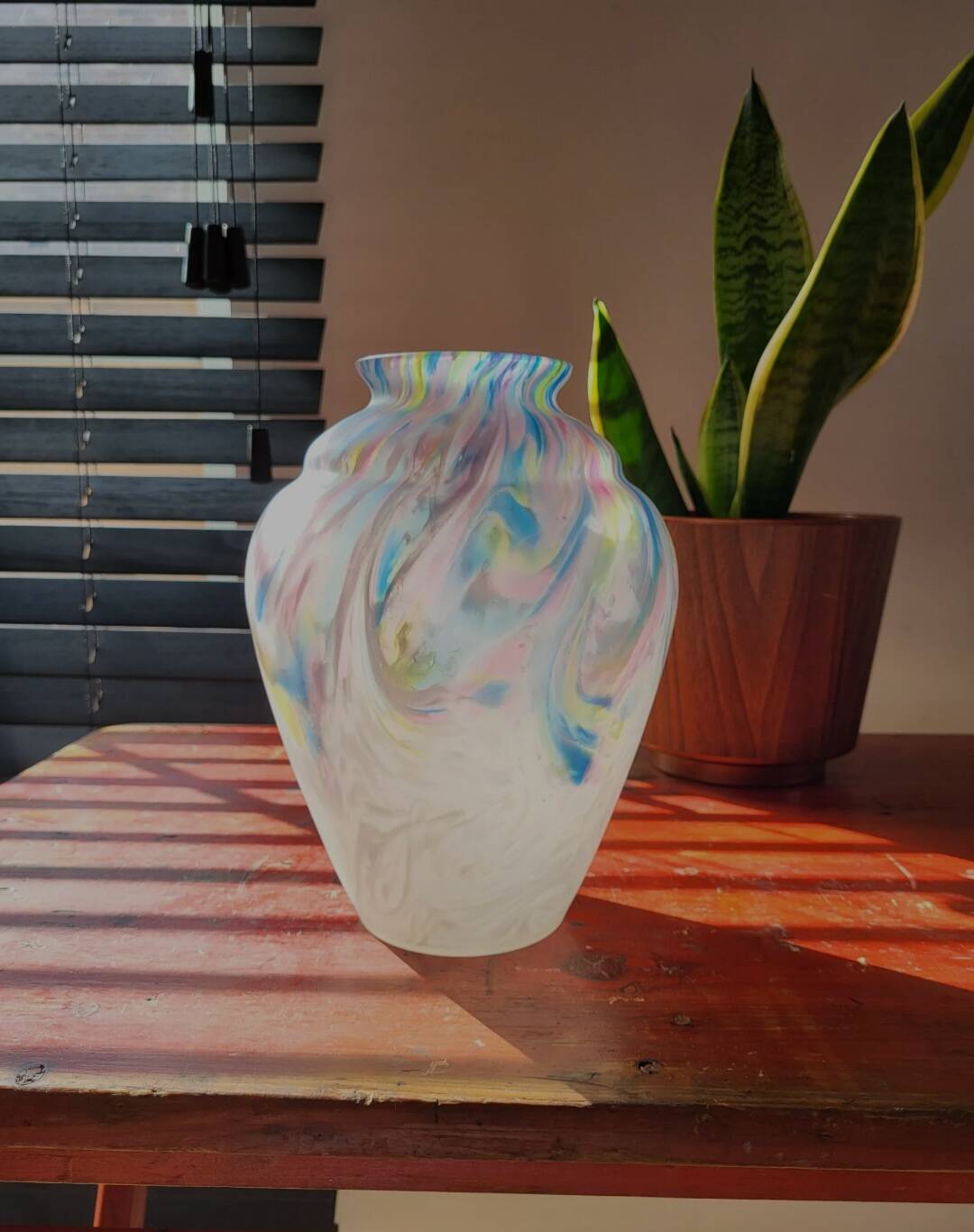 Vaas art déco, gekleurd, Scailmont, Belgique