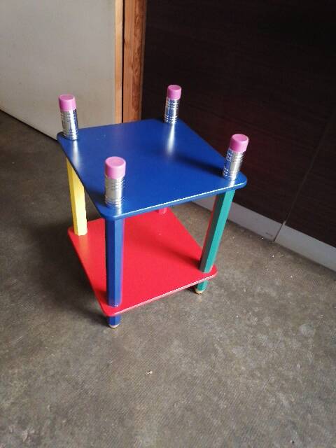 Pierre sala table de nuit d'appoint enfant crayon 1980 90