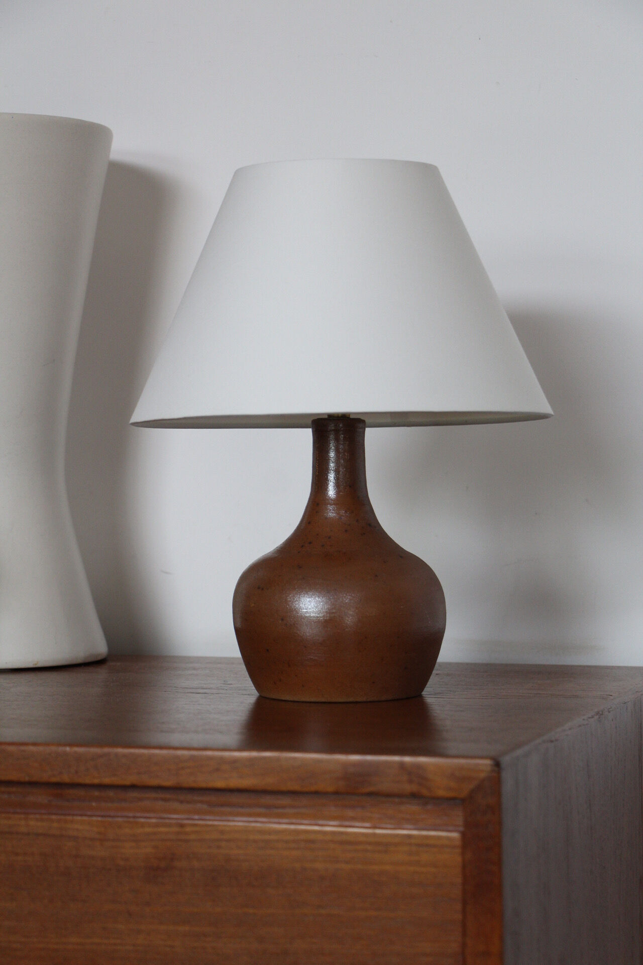 Lampe à poser grès pyrité La Borne 1980