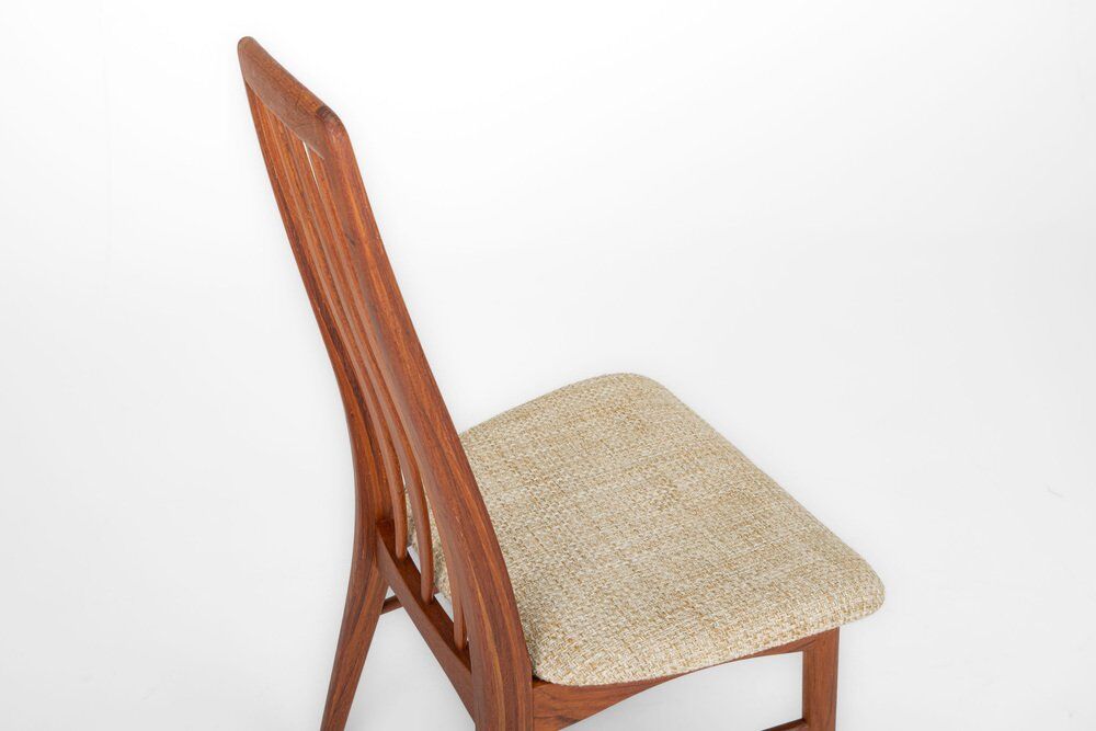 Vintage Eva dining chairs by Niels Koefoed for Koefoeds Hornslet, 1960s, set of 12