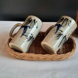 Stoneware mugs