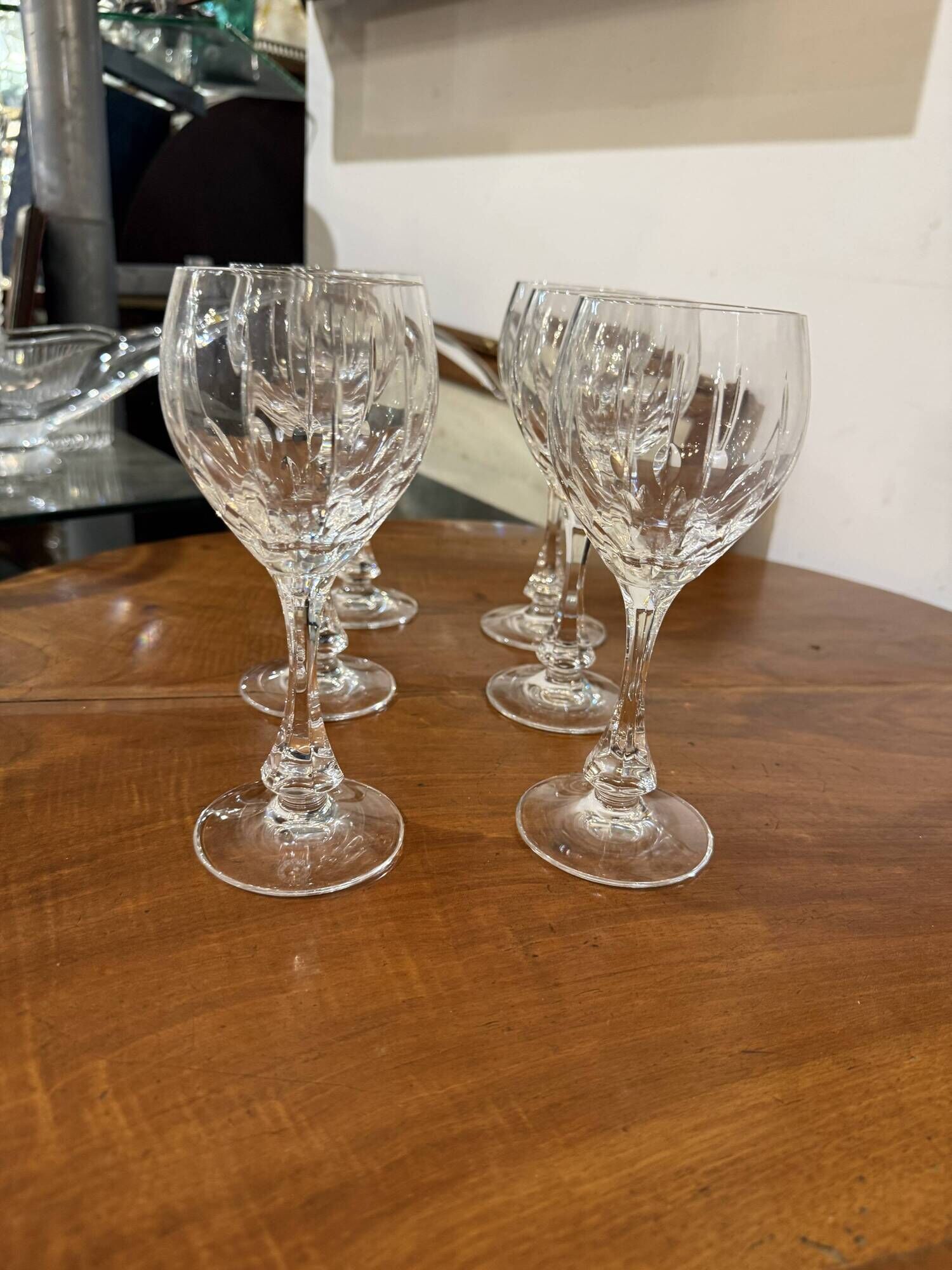 6 crystal wine glasses from Lorraine