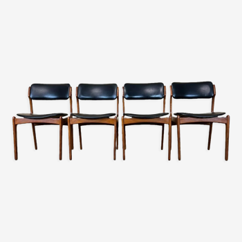 4 70s chairs teak dining chair erik buch o.d. møbler denmark
