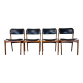 4 70s chairs teak dining chair erik buch o.d. møbler denmark