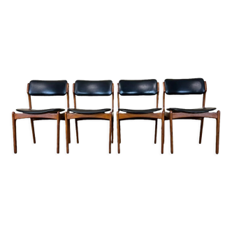 4 70s chairs teak dining chair erik buch o.d. møbler denmark