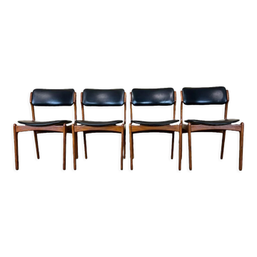 4 70s chairs teak dining chair erik buch o.d. møbler denmark