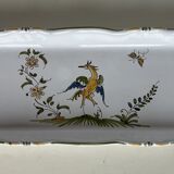 Rectangular dish in earthenware from Moustiers