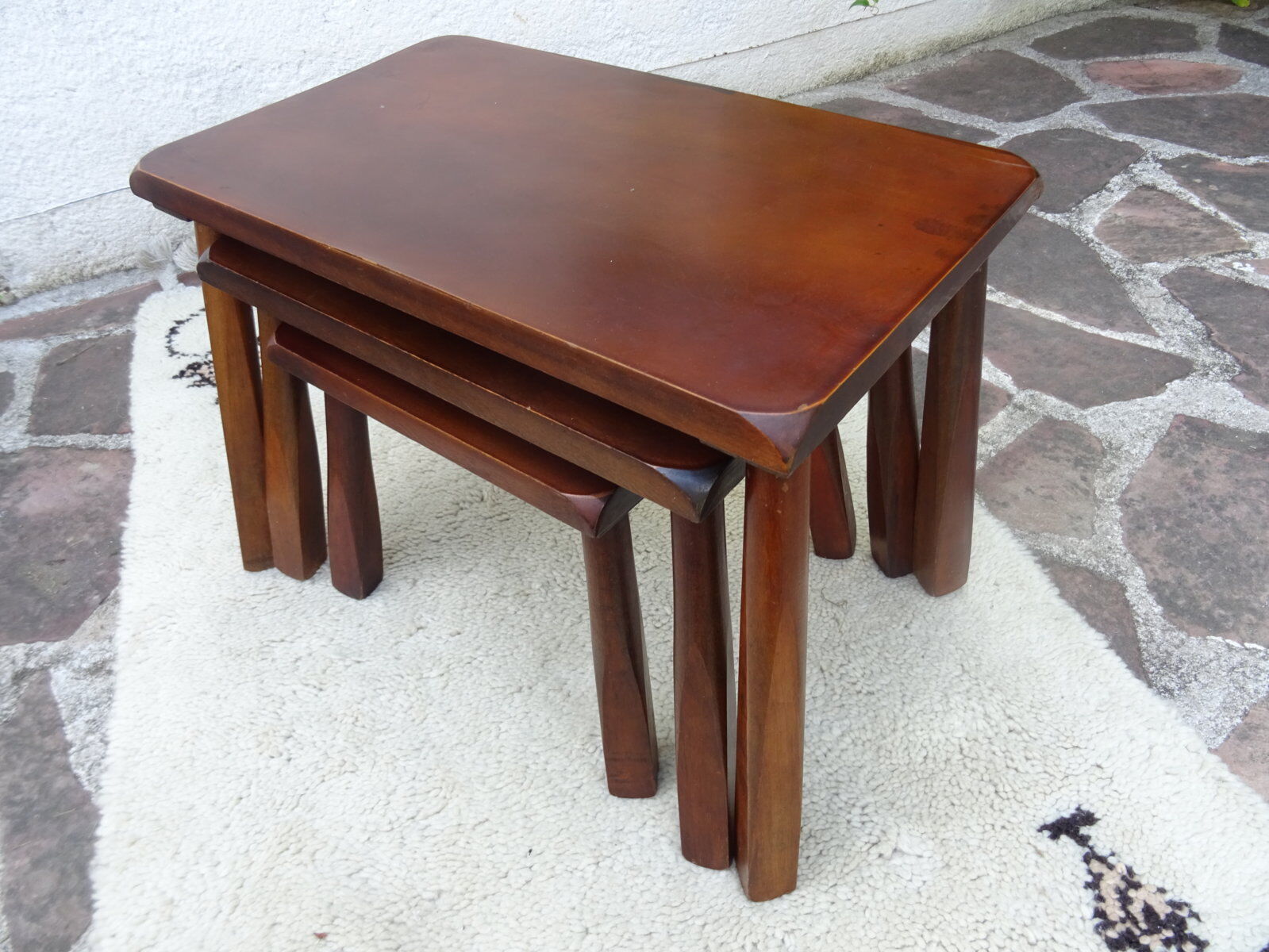 Brutalist nesting tables