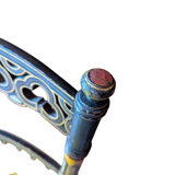 Napoleon III Neo-Gothic "Troubadour" Chair - Polychrome Decor 19th Century