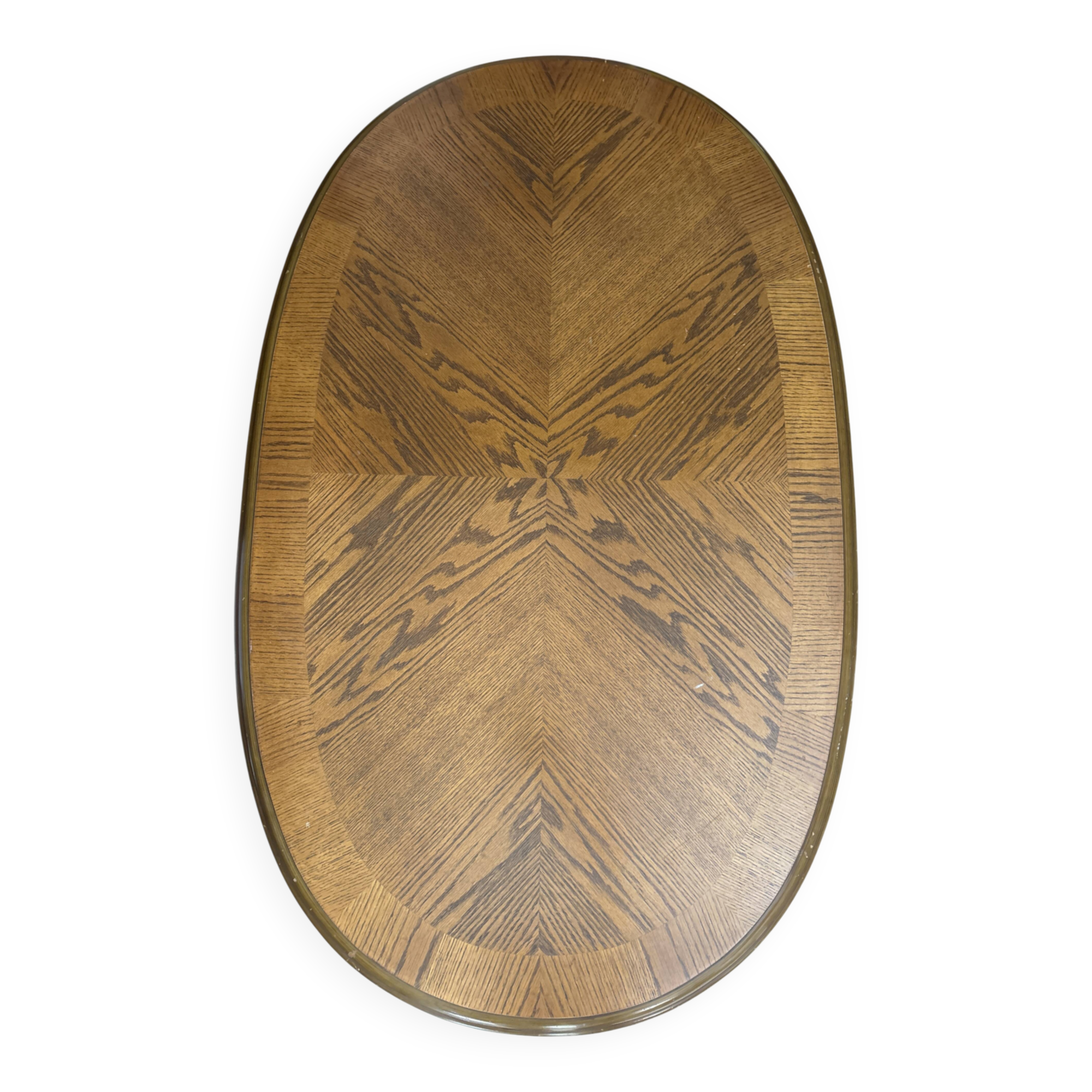 Table ovale vintage en bois