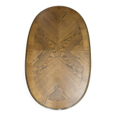 Table ovale vintage en bois