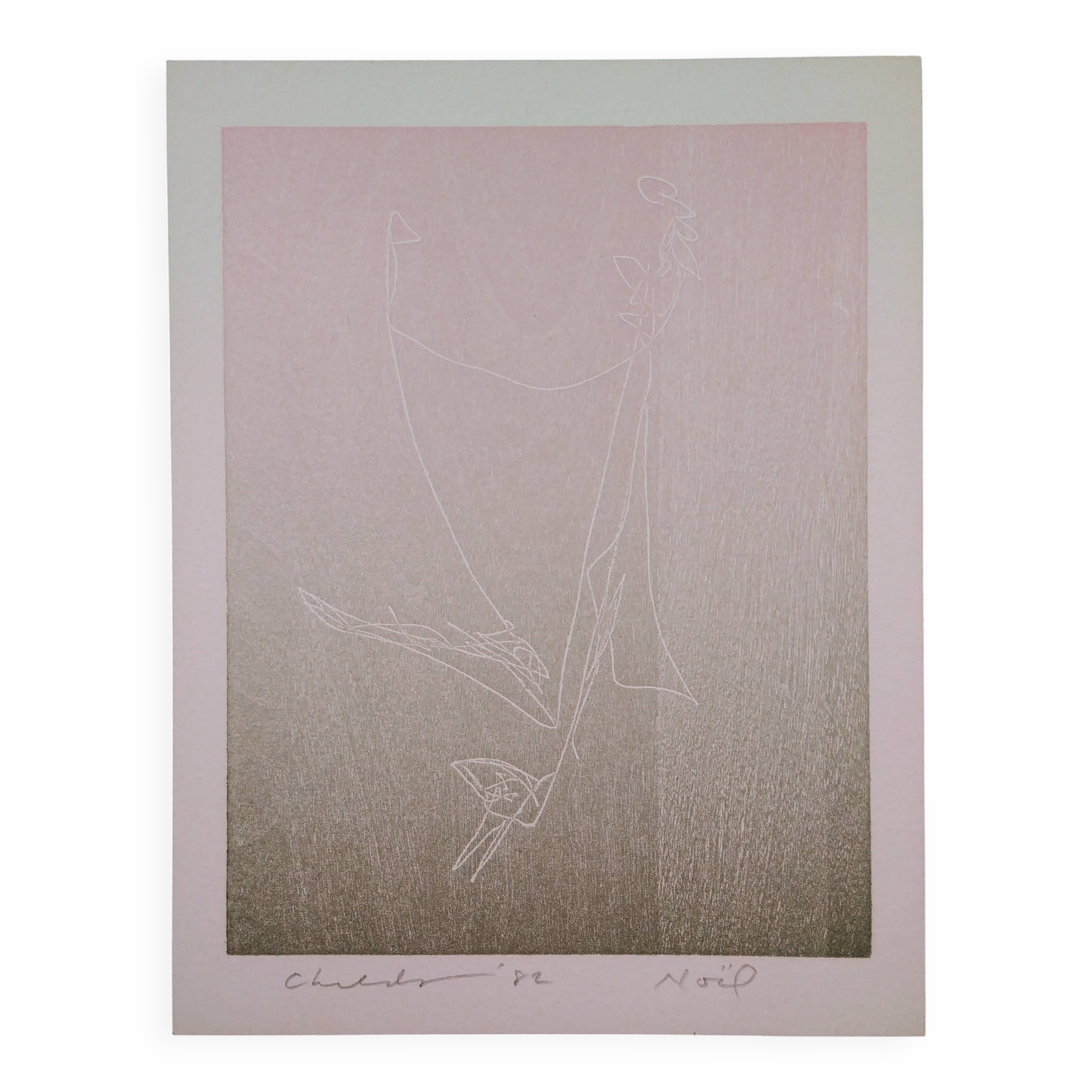 Etching - aquatint - Bernard Childs - Christmas 1982