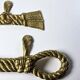 Valenti XL bronze rope knot door handles, Spain, 1980s