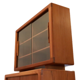 Vintage Danish design Dyrlund two-piece cabinet